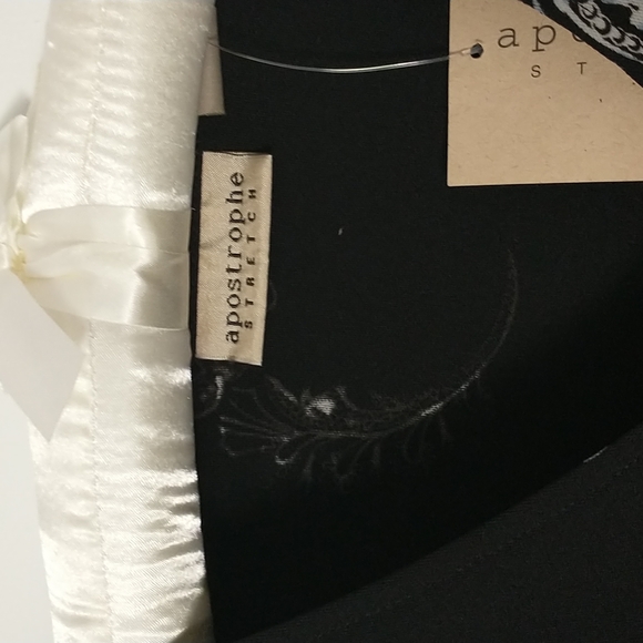 Apostrophe Black Blouse Size 6-8 - Picture 2 of 5